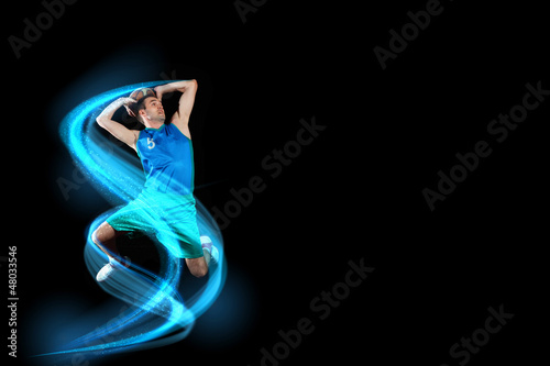 Photo: Basketball player with a ball Basketball player with a ball