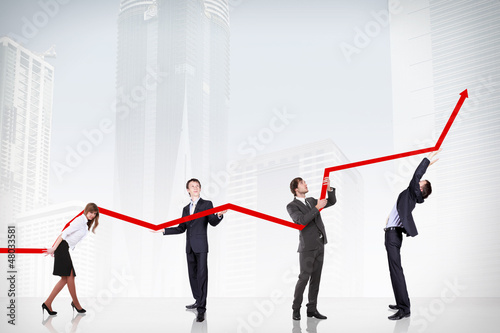 Photo: Business Growth And Success Graph Business Growth And Success Graph