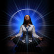 Business woman meditating