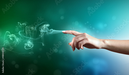 Photo: magical hands conceptual image magical hands conceptual image