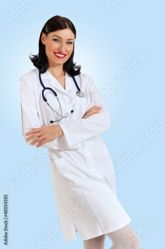 Photo: young female doctor portrait young female doctor portrait