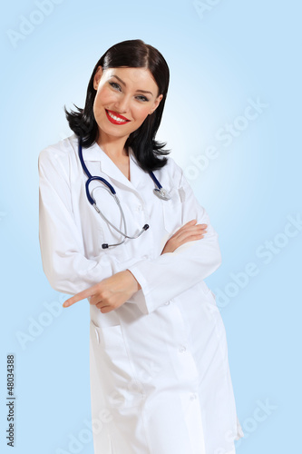 Photo: young female doctor portrait young female doctor portrait