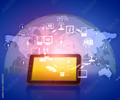 Photo: social network communication social network communication