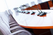 Conference hall with microphones