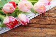 Schöne Tulpen schenken