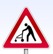 warnschild rollator greis