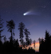 Foto: A comet in the evening sky A comet in the evening sky