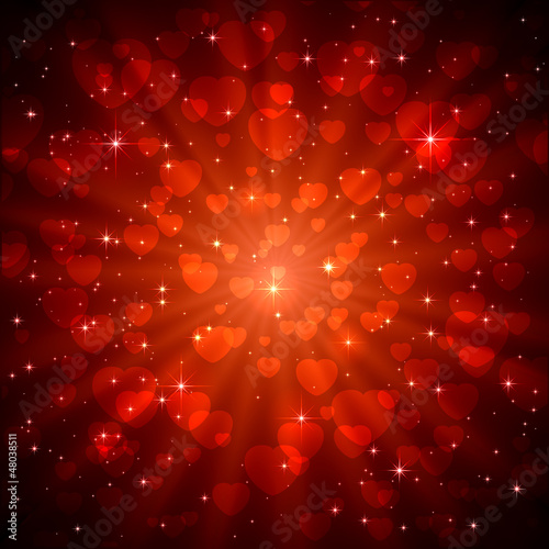 Vector: Background with hearts Background with hearts
