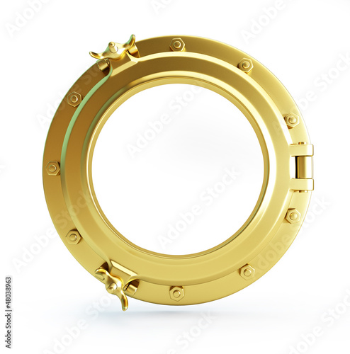 Illustration: porthole gold porthole gold