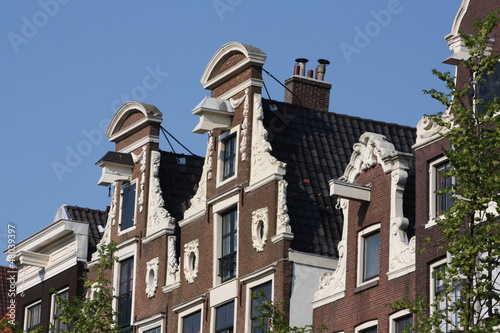 Photo: maisons à pignons à Amsterdam maisons à pignons à Amsterdam