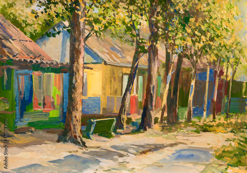 Illustration: Autumn in the the countryside Autumn in the the countryside