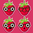 Smart Strawberry with Eyeglasses