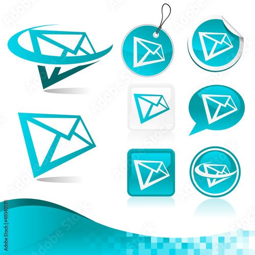 Vector: Email Letter Icon Kit Email Letter Icon Kit