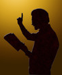 Preacher Teaching from Bible Golden Heaven