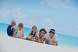 happy family on vacation