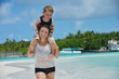 happy family on vacation