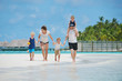 happy family on vacation