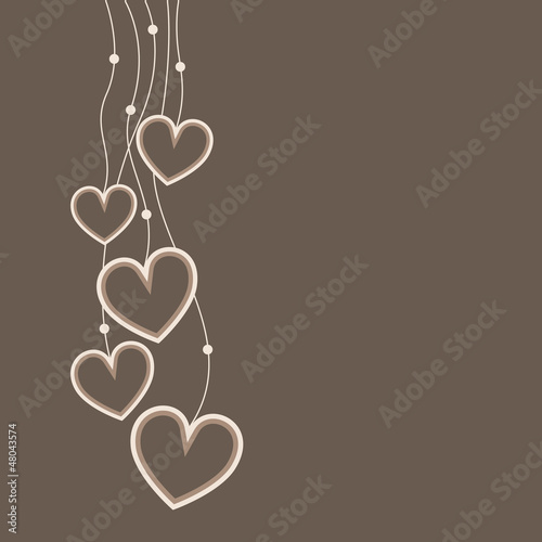 Vector: Hearts Background Hearts Background