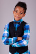 Portrait of a cute african american little boy with folded arms
