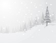 Vector: Snowy landscaoe Snowy landscaoe