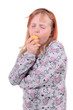 Mädchen mit Apfel