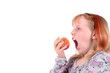 Mädchen mit Apfel