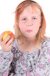 Mädchen mit Apfel