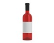 Weinflasche rose mit Etikett