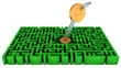 Key, lock, maze