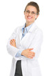 Portrait of happy ophthalmologist doctor with glasses
