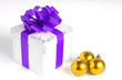Photo: Gift box isolated on white Gift box isolated on white