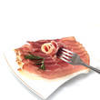 prosciutto crudo with fresh rosemary 