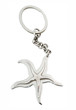 star keychain isolated on white