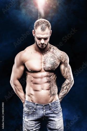 Photo: muscular man muscular man