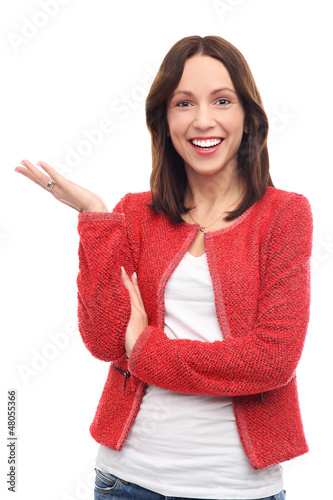 Photo: Attractive woman smiling Attractive woman smiling