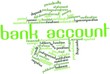 Word cloud for Bank account
