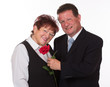 Ehepaar mit Rose