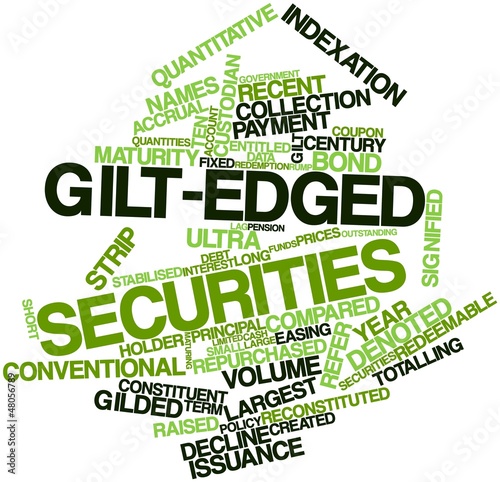 Illustration: Word cloud for Gilt-edged securities Word cloud for Gilt-edged securities