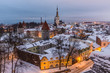 Stadtblick Tallin bei Abenddämmerung