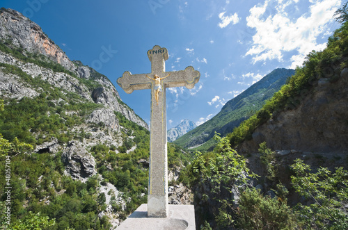 Crucifix in Albanian Mountains © ollirg