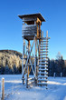hochsitz im winter