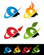 Swoosh Alphabet Icons Q