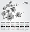 Vector: calendar 2013 calendar 2013