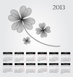 Vector: calendar 2013 calendar 2013