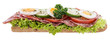 Salami Sandwich on white