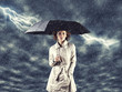 Girl with umbrella