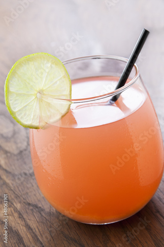 Photo: Refreshing tropical cocktail with fruit juice Refreshing tropical cocktail with fruit juice