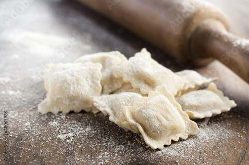 Photo: Preparing homemade ravioli Preparing homemade ravioli