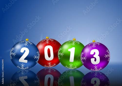 Vector: 2013 new year vector illustration with christmas balls 2013 new year vector illustration with christmas balls