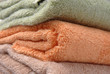 coloured towels